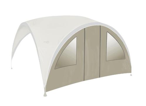 Bo-Camp Zijwand Party Shelter M met raam en deur, Caravans en Kamperen, Tenten