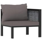 vidaXL Hoekbank sectioneel met linkerarmleuning poly rattan, Tuin en Terras, Tuinsets en Loungesets, Verzenden, Nieuw, Rotan