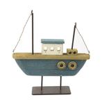 Boot decoratief blauw, Ophalen of Verzenden, Nieuw, Zeilboot of Motorboot