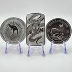globaal. 2025 – Set of 3 × 1 oz Silver Coins – Dragon