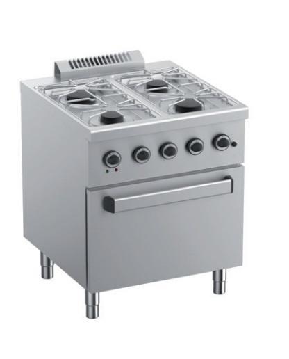 Gasfornuis | staand model incl elektrisch geventileerde oven, Zakelijke goederen, Horeca | Keukenapparatuur, Nieuw in verpakking
