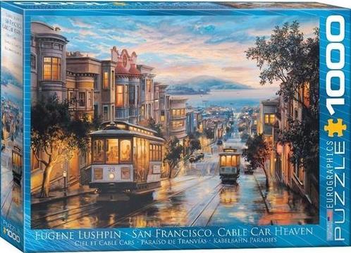 San Francisco Cable Car Heaven Puzzel (1000 stukjes) |, Hobby en Vrije tijd, Denksport en Puzzels, Nieuw, Verzenden