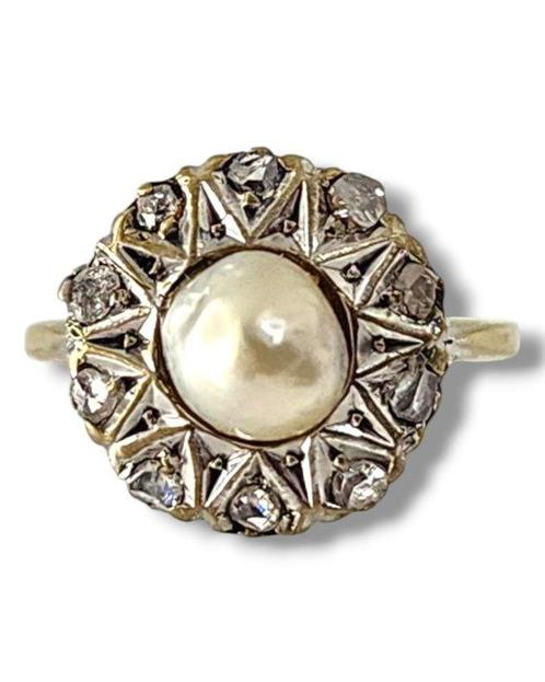 Ring - 14 karaat Geel goud, Antieke Victoriaanse natuurlijke, Sieraden, Tassen en Uiterlijk, Ringen