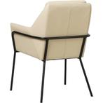 Leren eetkamerstoel Mix - Toledo Betulla (crème) - Poten, Huis en Inrichting, Leren eetkamerstoel Mix - Toledo Betulla (crème) - Poten staal rond zwart past perfect in uw interieur als u woonstijl: Bohemian, Industrieel, Modern, Scandinavisch is.