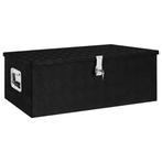 vidaXL Opbergbox 90x47x33,5 cm aluminium zwart, Doe-het-zelf en Verbouw, Gereedschapskisten, Verzenden, Nieuw