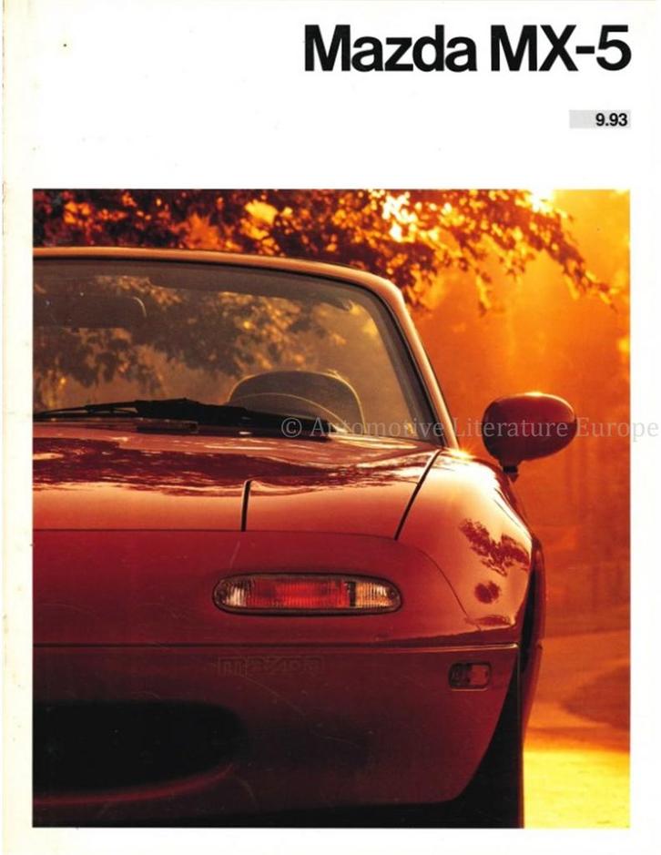 1993 MAZDA MX-5 MIATA BROCHURE DUITS, Boeken, Auto's | Folders en Tijdschriften, Mazda