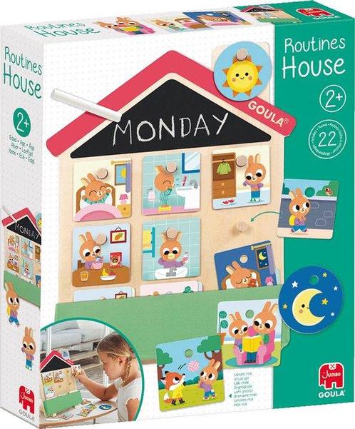 Jumbo - Goula - Routine Huis - Educatief Houten Spel - Vanaf, Kinderen en Baby's, Speelgoed | Overig, Verzenden