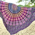 Trendy Strandlaken – Streep Mandala Design – Vakantie Klaar, Huis en Inrichting, Badkamer | Badtextiel en Accessoires, Ophalen of Verzenden