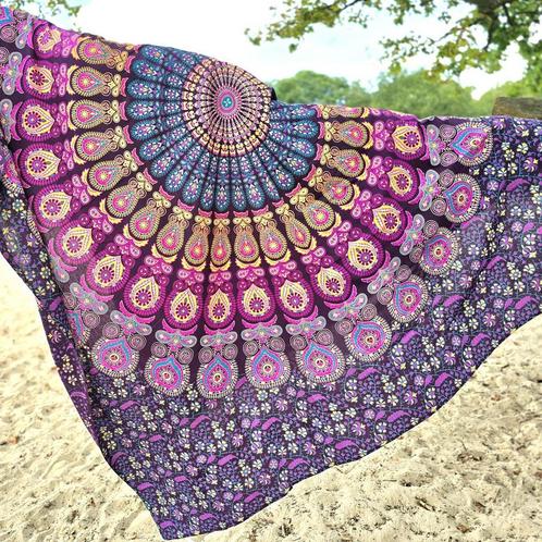 Trendy Strandlaken – Streep Mandala Design – Vakantie Klaar, Huis en Inrichting, Badkamer | Badtextiel en Accessoires, Handdoek
