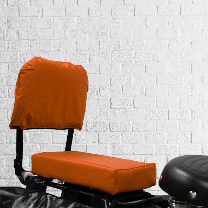 Flo en Zo Fietskussen Pakket Oranje met rugleuning en voetst, Fietsen en Brommers, Fietsaccessoires | Fietsstoeltjes, Nieuw, Verzenden