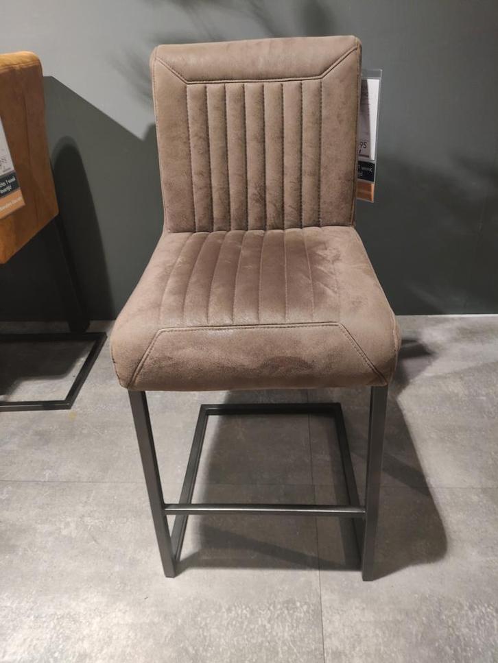 Stoere barkruk Parantino in kleur taupe, Huis en Inrichting, Barkrukken, Nieuw, Ophalen of Verzenden