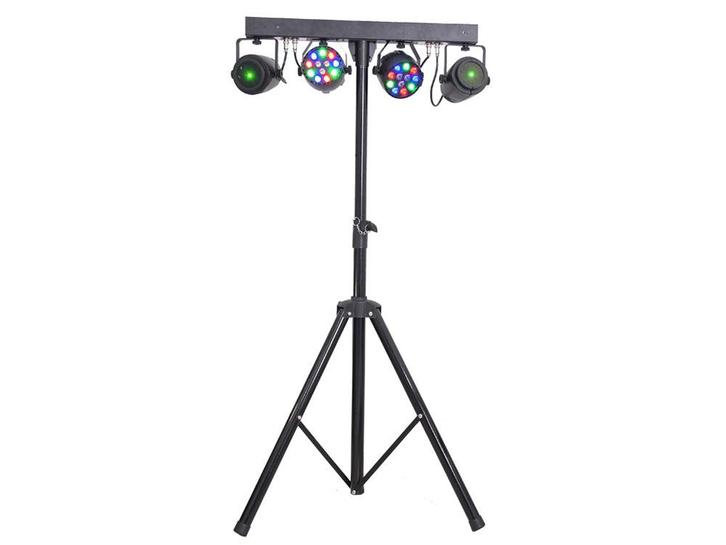 Ibiza Light DJLIGHT65 Licht Standaard 2 RGBW Par Cans + 2, Muziek en Instrumenten, Licht en Laser, Laser, Nieuw, Verzenden