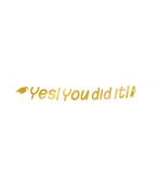 Geslaagd Letterslinger Yes You Did It 2,5m, Hobby en Vrije tijd, Feestartikelen, Verzenden, Nieuw