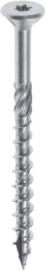 Woodies Ultimate spaanplaatschroef 6x80mm platkop - RVS -, Doe-het-zelf en Verbouw, IJzerwaren en Bevestigingsmiddelen, Ophalen of Verzenden