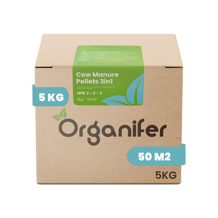 Koemestkorrels 3in1 (5 kg – voor 50 m2), Tuin en Terras, Aarde en Mest, Koemestkorrels, Verzenden