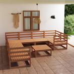 vidaXL 9-delige Loungeset massief grenenhout, Tuin en Terras, Tuinsets en Loungesets, Verzenden, Nieuw, Loungeset