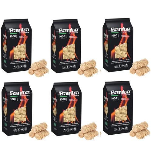 Samba Houtwol, Aanmaakhoutwol, Aanmaakkrullen, Wokkels -..., Tuin en Terras, Barbecue-accessoires, Nieuw, Ophalen of Verzenden