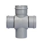 Pipelife manchet dubbel T-stuk 3x Mof / Spie 90gr. 125mm, Doe-het-zelf en Verbouw, Buizen en Afvoer, Ophalen of Verzenden, Nieuw