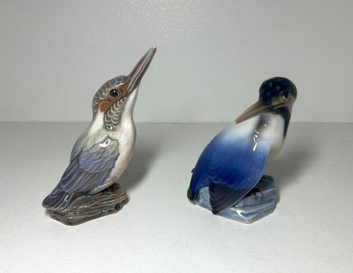 Beeldje - Pair of Kingfishers Dahl Jensen & Bing & Grøndahl, Antiek en Kunst, Antiek | Glas en Kristal
