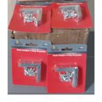 Doos met 72 pakjes hoekhaakjes 80x80 mm, Nieuw