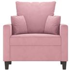 Fauteuil 60 cm fluweel roze (Interieur, Voor in Huis), Verzenden, Nieuw