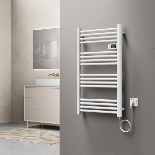 pro.tec Handdoekradiator Follo elektrisch 96x54x4,3 cm wit, Doe-het-zelf en Verbouw, Verwarming en Radiatoren, Verzenden