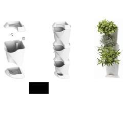 MiniGarden Corner, zwart (54 x 13 x 13 cm) (KWEEKSYSTEMEN), Tuin en Terras, Plantenvoeding, Nieuw, Ophalen of Verzenden