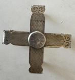 Icoon - .875 (84 Zolotniki) zilver - Zegenkruis, Antiek en Kunst