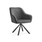 Velours Eetkamerstoel Draaibaar - Grijs/Zwart - Retourdea..., Huis en Inrichting, Stoelen, Ophalen of Verzenden, Nieuw, Bruin