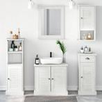 vidaXL Badkamermeubelset VIGO 5 pcs Antiekwit 37 x 34 x 110, Huis en Inrichting, Badkamer | Badkamermeubels, Verzenden, Nieuw