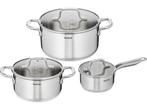 Tefal H816S6 Infinite 6-delige pannenset steelpan 16 cm,, Verzenden, Zo goed als nieuw