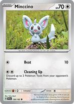 Minccino 136/162 reverse holo Temporal forces, Ophalen of Verzenden, Nieuw, Losse kaart, Foil