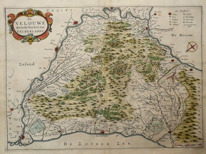 Nederland - Gelderland, Veluwe, Amersfoort, Deventer; Nic., Boeken, Atlassen en Landkaarten