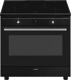 Smeg CX91IMBL inductie fornuis - zwart - 90 cm. breed outlet, Witgoed en Apparatuur, Fornuizen, Verzenden, 60 cm of meer, Nieuw