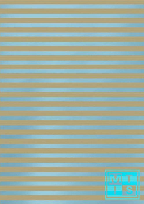 Inpakpapier metallic gestreept K401310-6 MTpapier - Breedte, Hobby en Vrije tijd, Knutselen, Overige typen, Nieuw, Ophalen of Verzenden
