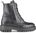 PS Poelman Leta Dames Leren Enkellaarzen met Veters en Rits, Kleding | Dames, Verzenden, Nieuw