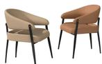 Set van 2 Eetkamerstoelen – Microvezel met Armleuningen, Huis en Inrichting, Stoelen, Verzenden, Nieuw