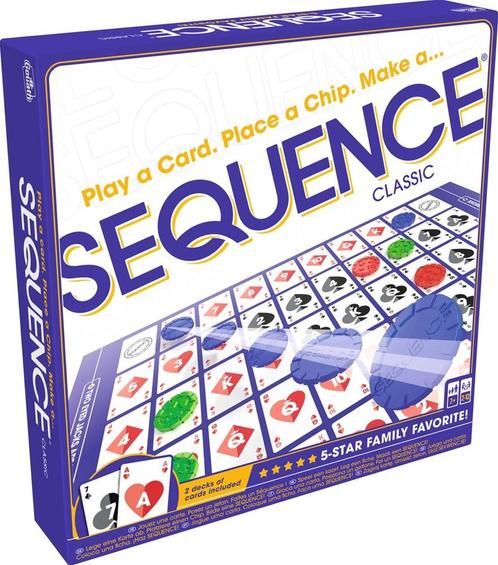 Sequence Classic Bordspel | Goliath - Gezelschapsspellen, Hobby en Vrije tijd, Gezelschapsspellen | Bordspellen, Nieuw, Verzenden