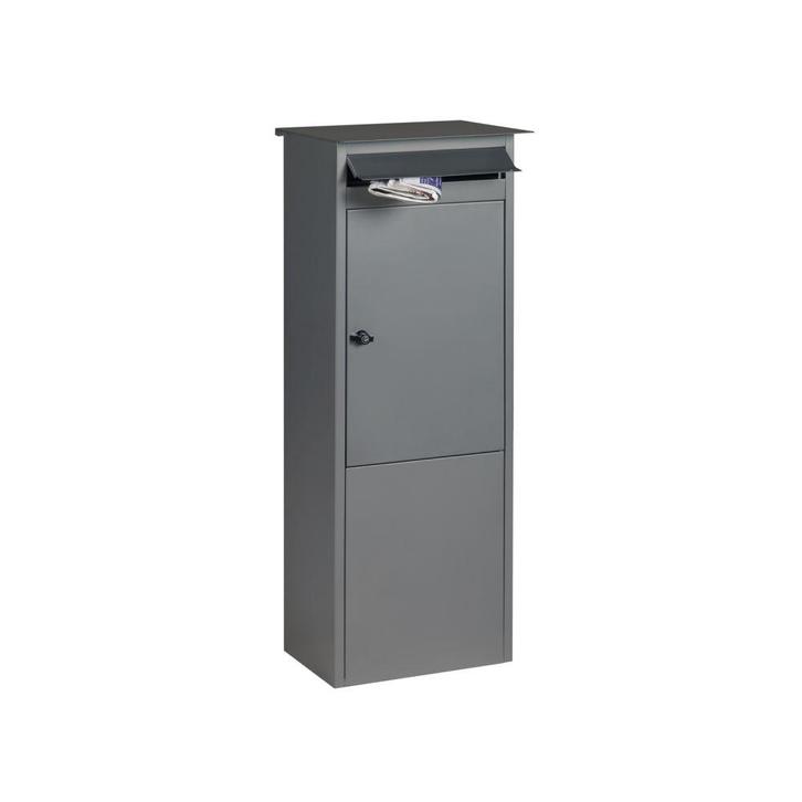 Practo Garden Frankfurt staande brievenbus staal - mat grijs, Tuin en Terras, Brievenbussen, Nieuw, Verzenden
