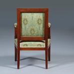 Empire bankje + 2 zetels incl  bekleding naar wens massief m, Antiek en Kunst, Antiek | Meubels | Stoelen en Banken, Ophalen of Verzenden