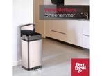 Dirt Devil Pedaalemmer 20L - Afvalemmer Soft Close - RVS, Huis en Inrichting, Woonaccessoires | Prullenbakken, Verzenden, Zo goed als nieuw