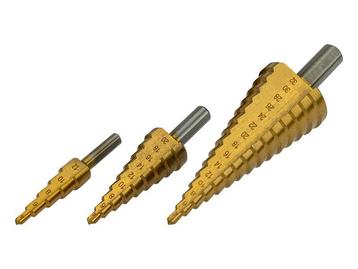 Trapboren set - Kegelboren - 4 tot 32mm -3 stuks - HSS / tit beschikbaar voor biedingen