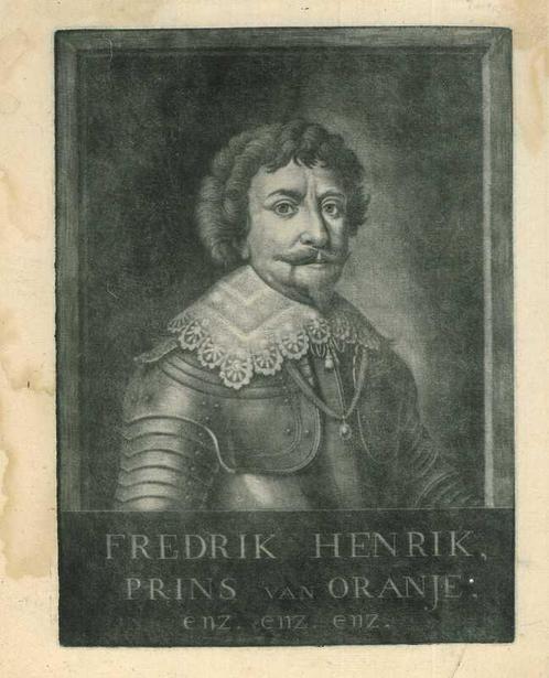 Portrait of Frederick Henry, Prince of Orange, Antiek en Kunst, Kunst | Etsen en Gravures