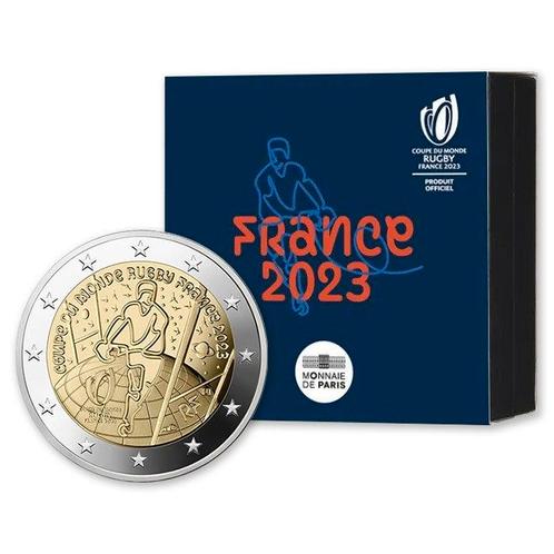 Frankrijk 2 Euro Rugby 2023 Proof, Postzegels en Munten, Munten | Europa | Euromunten, Verzenden