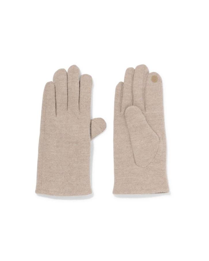 HEMA Dames touchscreen handschoenen met wol taupe, Kleding | Dames, Overige Dameskleding, Nieuw, Verzenden