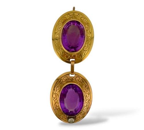 Oorbellen - 14 karaat Geel goud, Antieke diamant en, Sieraden, Tassen en Uiterlijk, Oorbellen