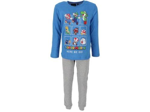 Kinderpyjama - Super Mario - Blauw/Grijs, Kinderen en Baby's, Kinderkleding | Schoenen en Sokken, Verzenden