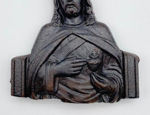 Buste van Christus, Heilig Hart - Fonte De Fer - 1850-1900, Antiek en Kunst, Antiek | Boeken en Bijbels