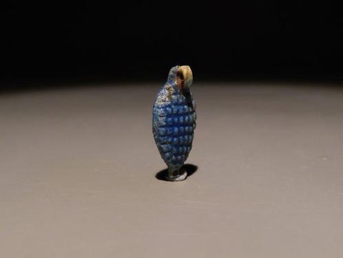 Oud-Egyptisch Faience Kettingkraal in de vorm van een, Sieraden, Tassen en Uiterlijk, Antieke sieraden