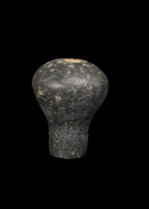 West-Aziatisch Black Hardstone Macehead, Antiek en Kunst, Antiek | Overige Antiek